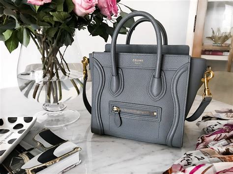 celine navy nano luggage|celine nano luggage tote bag.